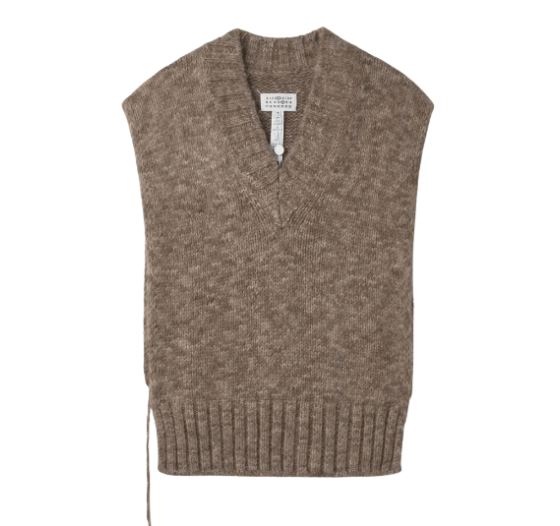 Knit Vest – Brown 