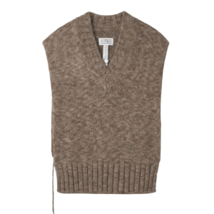 Knit Vest – Brown 
