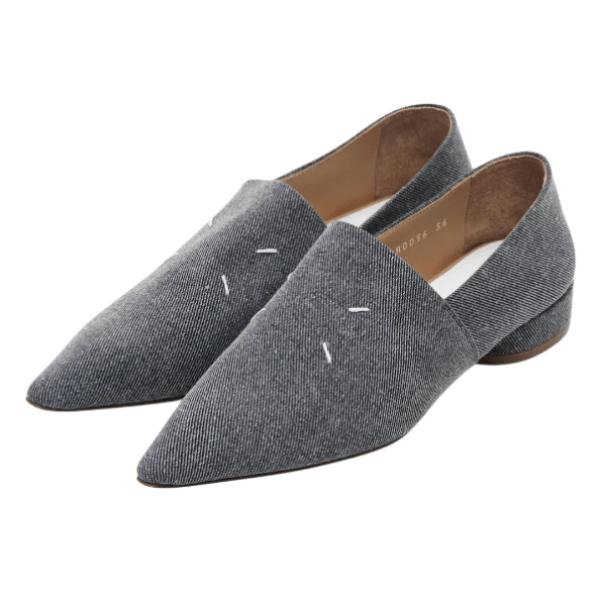 (W) Pointed Toe 4-Stitch Kiki Loafers (2.5cm) 
