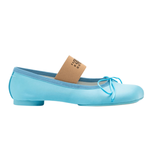 MM6 Maison Margiela Anatomic Number Logo Elastic Band Flat Shoes         