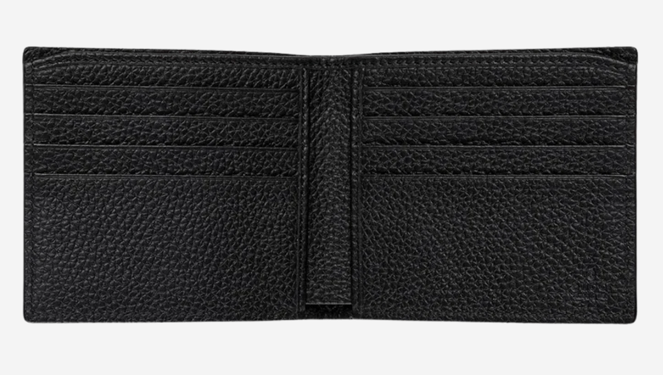 Gucci Bi-Fold Wallet with Logo Black Leather