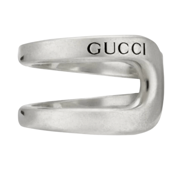 Gucci Wrapped Horsebit Ring 925 Sterling Silver