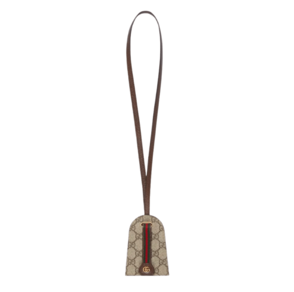 Gucci Small Key Case with Double G Beige Ebony Supreme