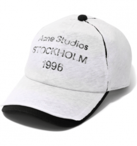 Logo Stamp Ball Cap - White