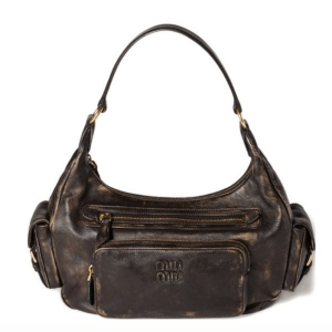 Miu Miu Brown Pocket Shoulder Bag