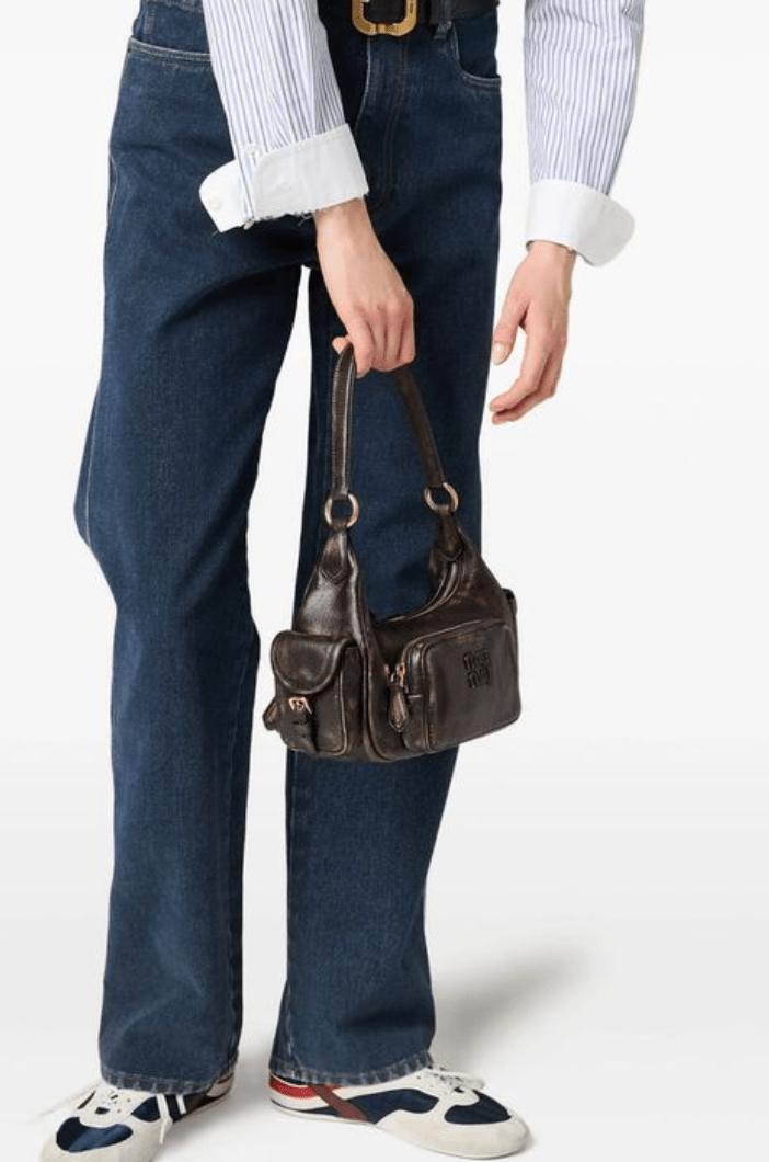Miu Miu Brown Pocket Shoulder Bag