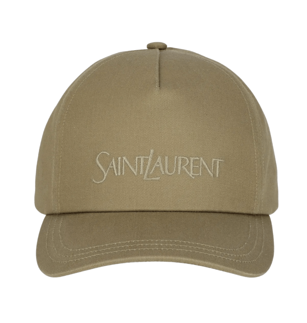 Gabardine Logo Embroidered Baseball Cap - Beige