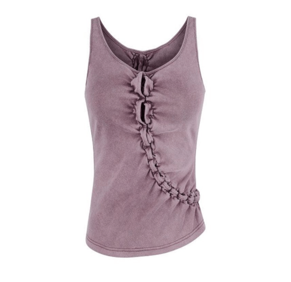 PONDER.ER Hydro Gathering Detail Sleeveless Top