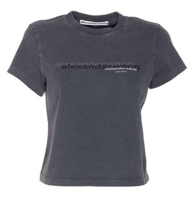 Alexanderwang Black Short-Sleeve T-Shirt