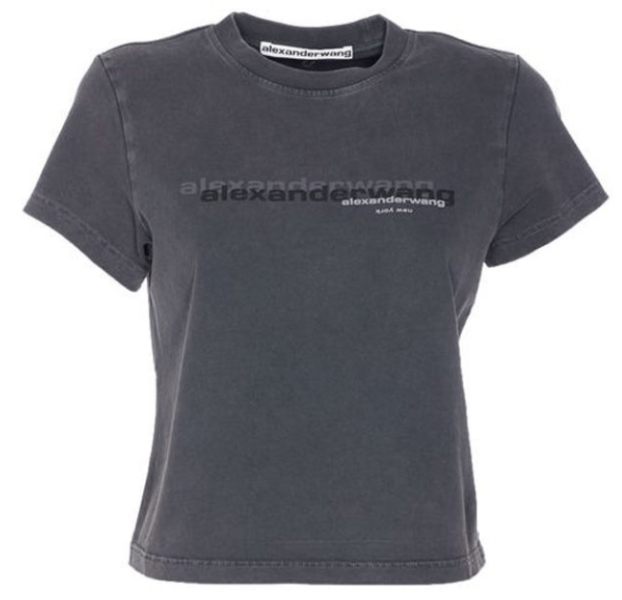 Alexanderwang Black Short-Sleeve T-Shirt