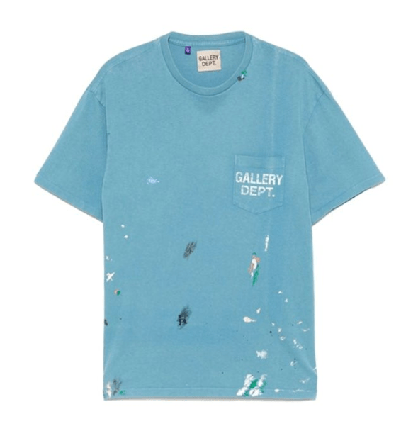 GALLERY DEPT. Logo Paint Splatter Cotton Short-Sleeve T-Shirt
