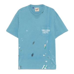 GALLERY DEPT. Logo Paint Splatter Cotton Short-Sleeve T-Shirt