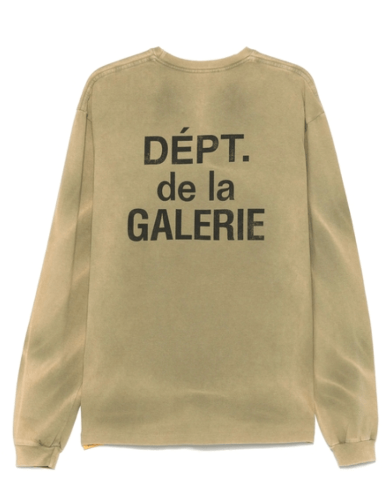 GALLERY DEPT. Logo Printing Washed Cotton Long-Sleeve