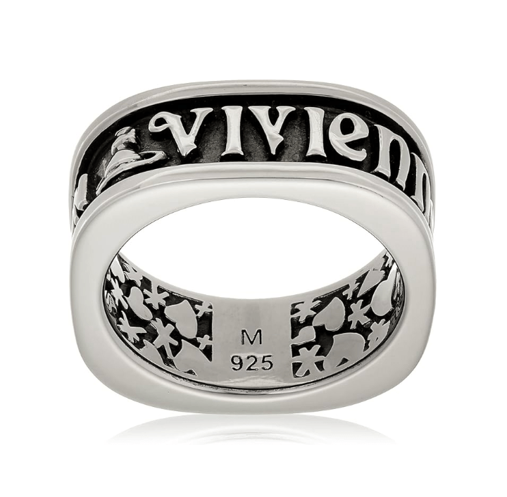 Vivienne Westwood Scilly Logo Silver Ring
