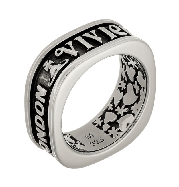Vivienne Westwood Scilly Logo Silver Ring