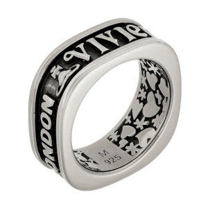 Vivienne Westwood Scilly Logo Silver Ring