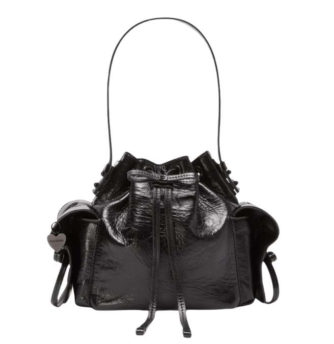 Acne Studios Multipocket Mini Bucket Bag Black
