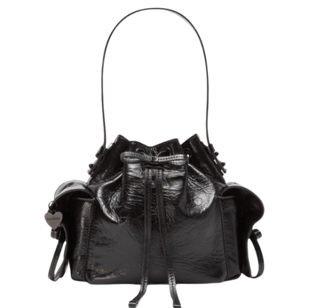 Acne Studios Multipocket Mini Bucket Bag Black