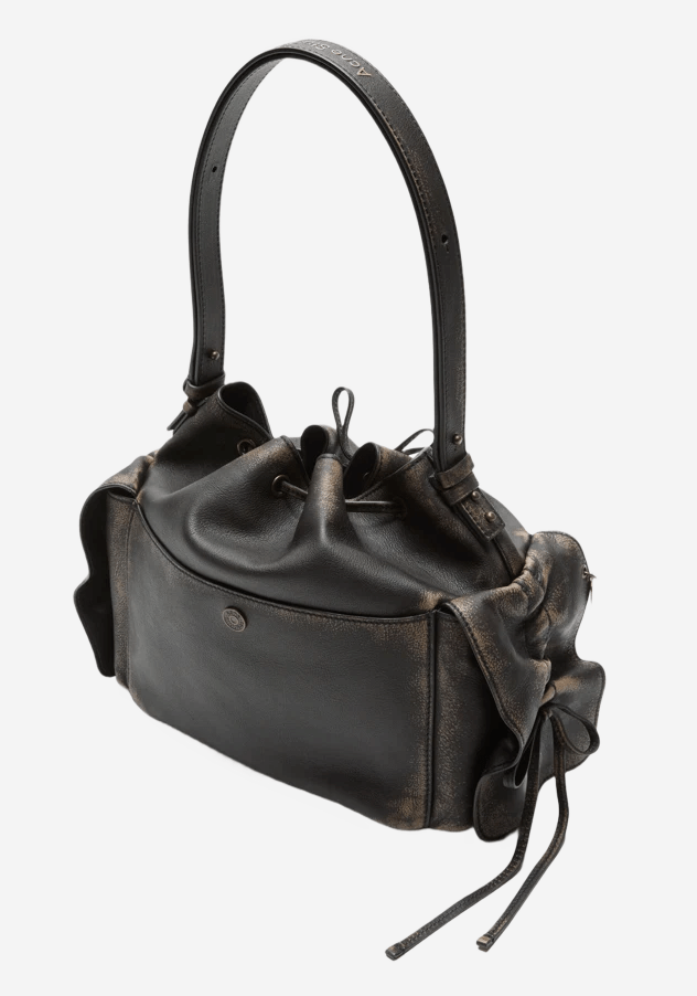 Acne Studios Multipocket Bucket Bag Dark Brown Beige