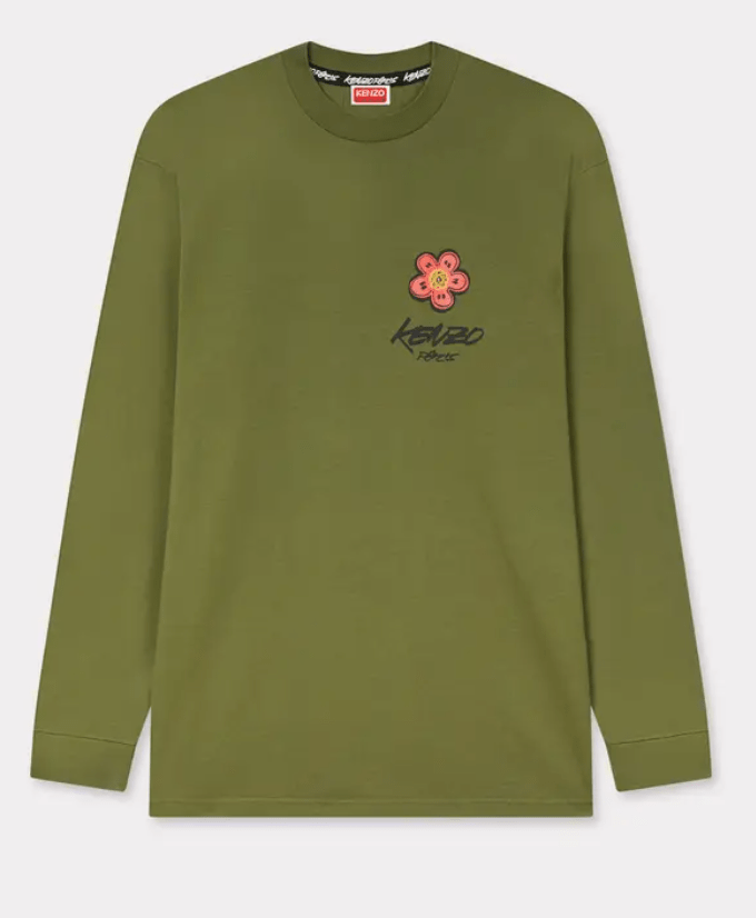 Kenzo x Futura 2000 Relax LS T-Shirt Green - 25FW