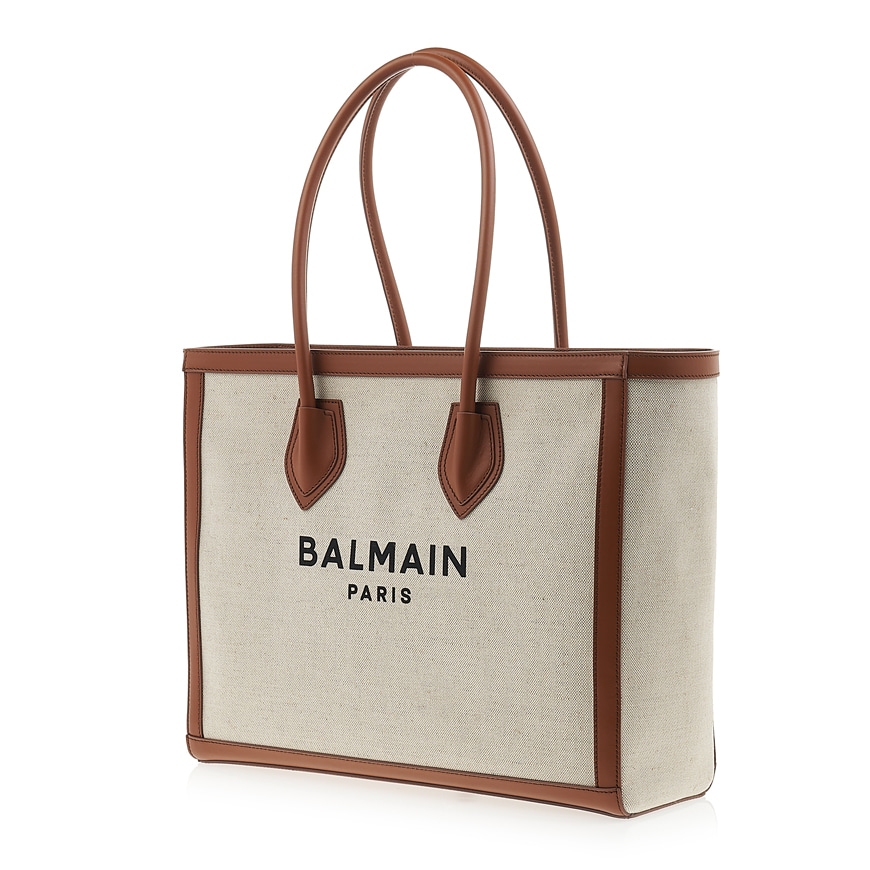 Cabas B-Army 42 en toile avec empiècements en cuir 