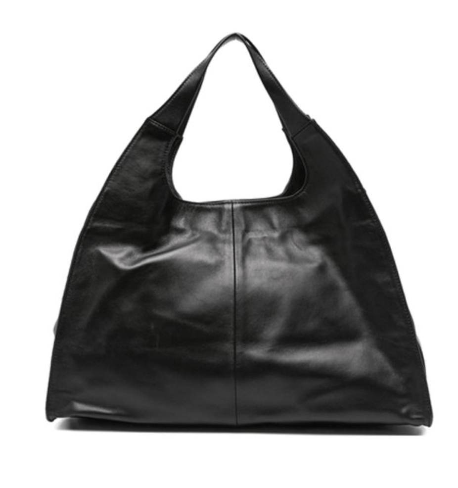 Gimaguas Black Leather Tote Bag