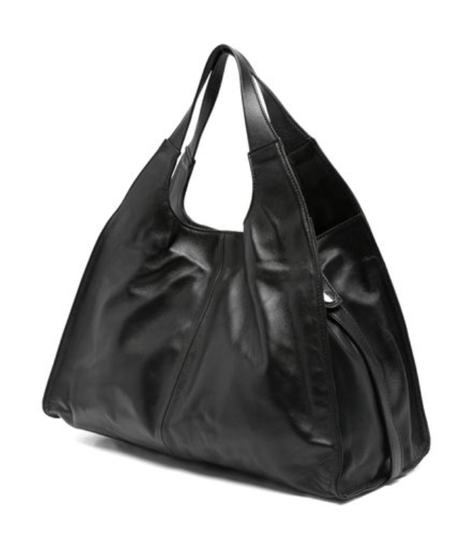 Gimaguas Black Leather Tote Bag