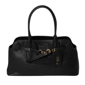 Miu Miu Aventure Nappa Leather Bag Black