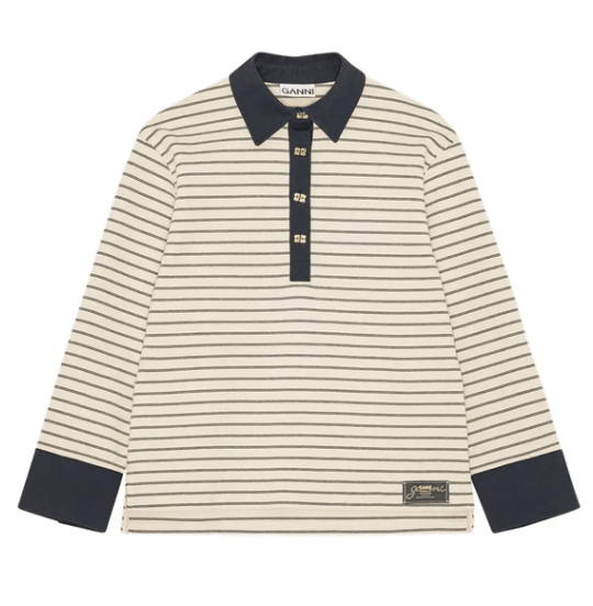 STRIPED COTTON POLO