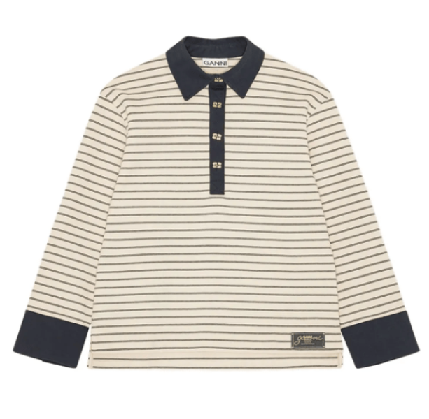 STRIPED COTTON POLO