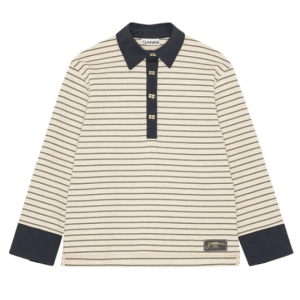STRIPED COTTON POLO