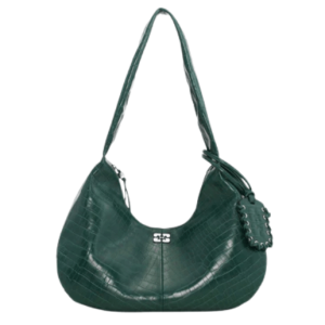 GREEN CROCO MEDIUM HOBO BAG