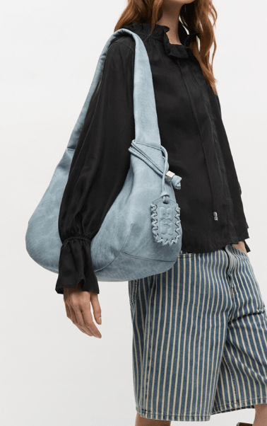 BLEACHED MEDIUM HOBO BAG