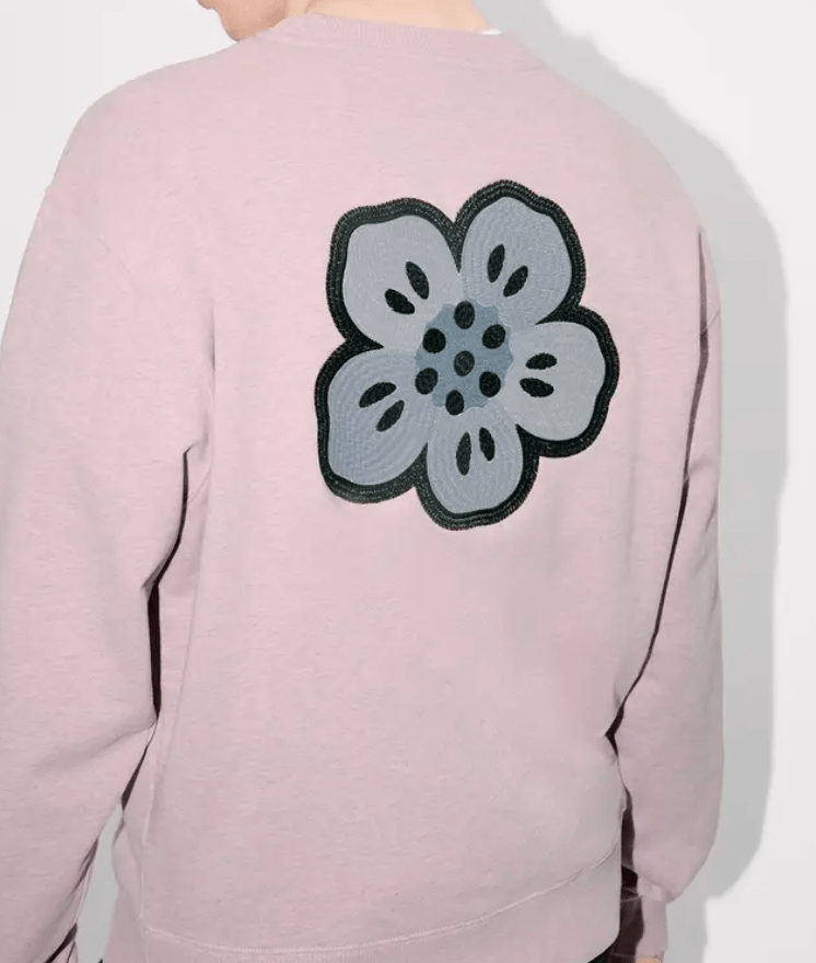 'Boke Flower' embroidered sweatshirt in cotton