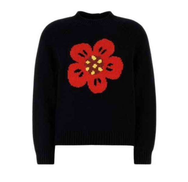 Kenzo Boke Flower Knit Black