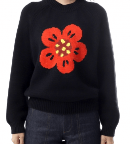 Kenzo Boke Flower Knit Black