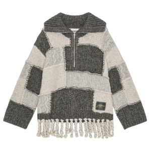 PATCHWORK FRINGE JUMPER