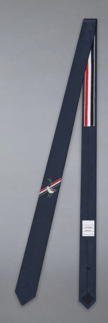 Thom Browne Jacquard Goose Icon Tie