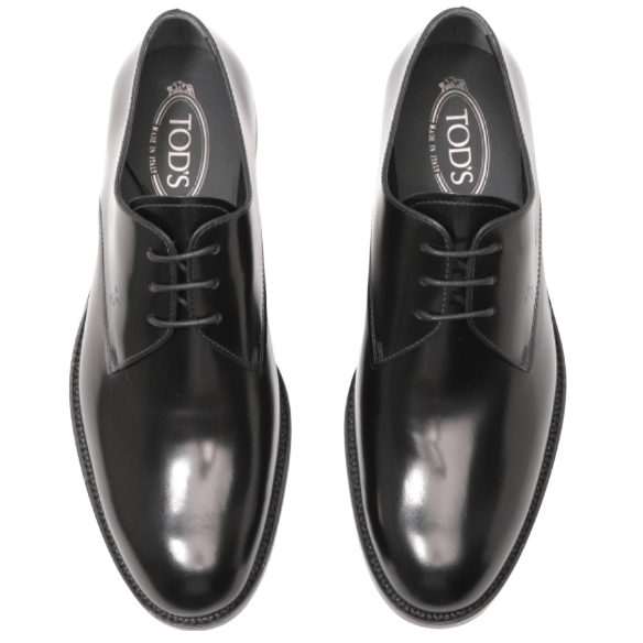 TOD’S 25FW Monogram Leather Lace-Up Shoes 