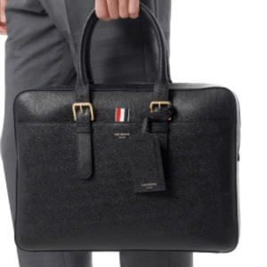 pebbled-leather briefcase