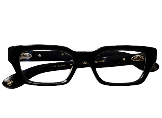 CHROME HEARTS ASSTRAORDINAIRE BLACK - 18K GOLD PLATED