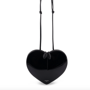 Alaia Patent Leather Coeur Bag Black