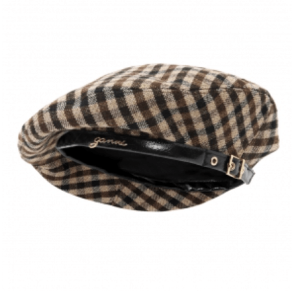 CHECKED BERET