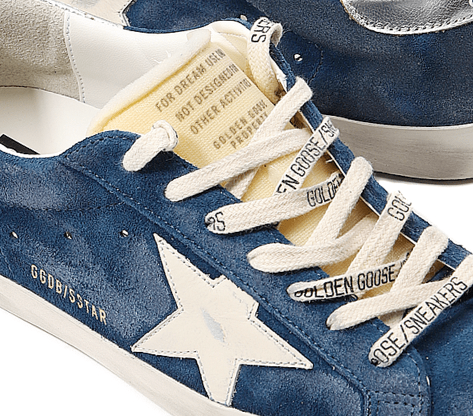 Golden Goose Super-Star Aviator Blue Cream Silver