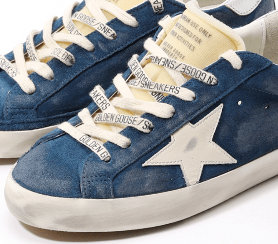 Golden Goose Super-Star Aviator Blue Cream Silver