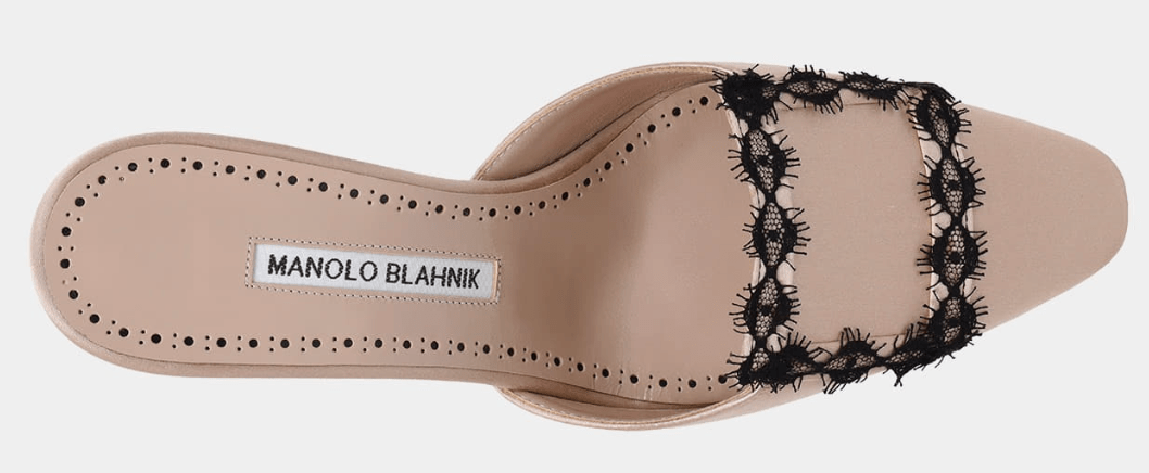 Nude Kayname Satin Mule