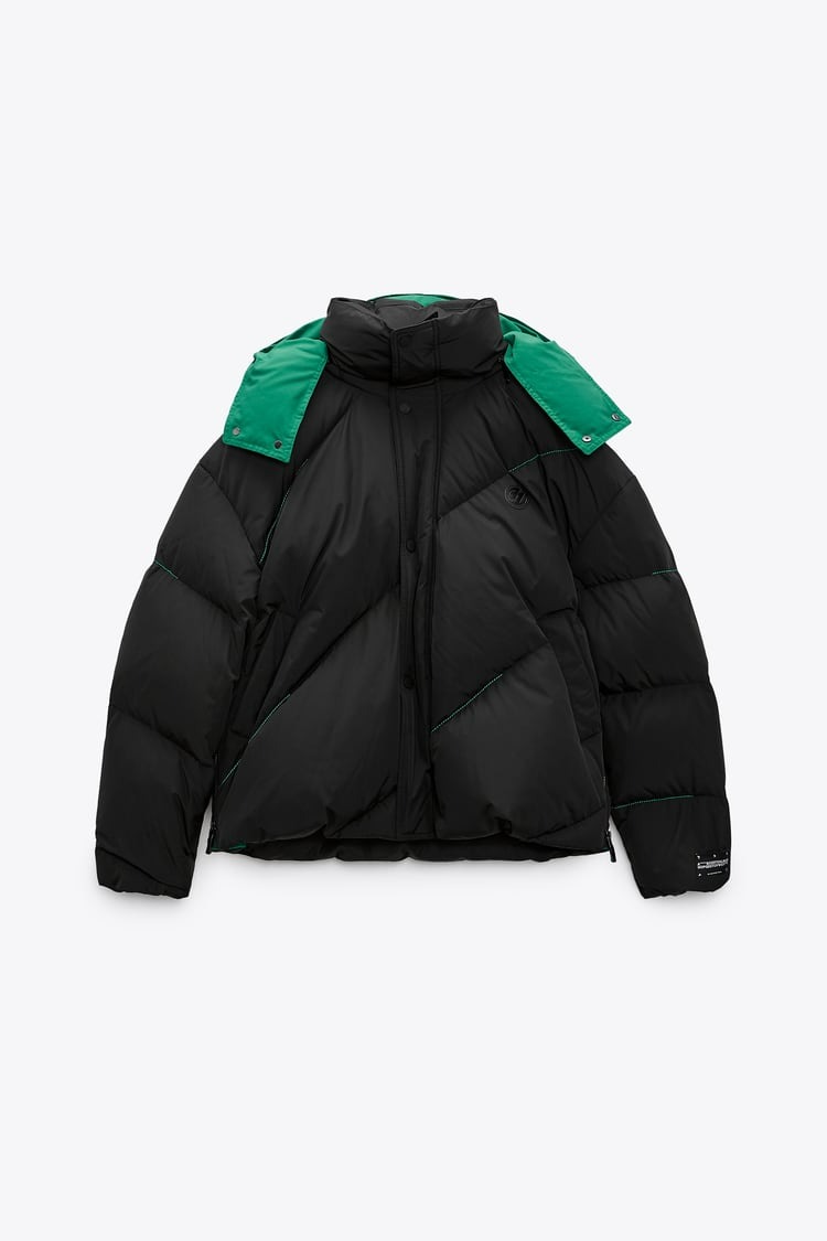 Ader Error x Zara Oversize Puffer Jacket Black