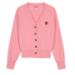 Bokeh Flower Cardigan - Rose