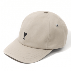 Beige Cotton Ami De Coeur Embroidery Cap