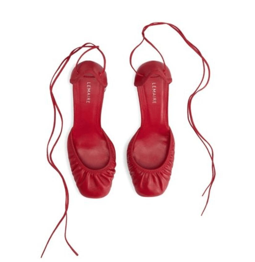 Lemaire Red Sandal Heels